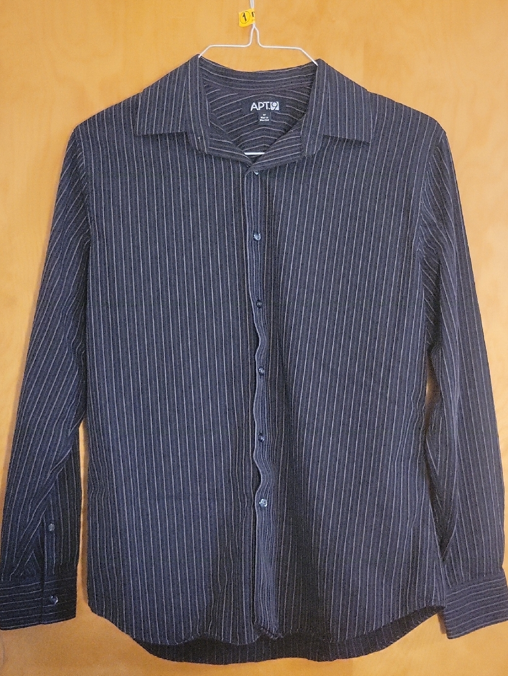 Apt. 9 Black Pinstripe Dress Shirt